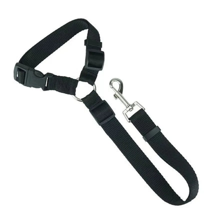 Adjustable Two-in-One Pet Car Seat Belt and Leash - Nylon Safety Harness for Dogs - ZOOMNSTORE