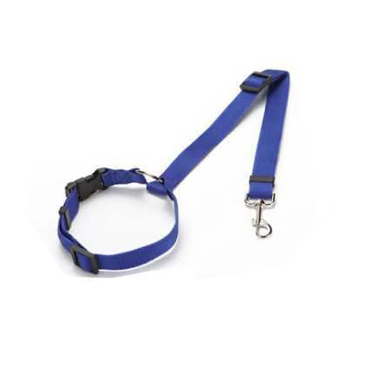 Adjustable Two-in-One Pet Car Seat Belt and Leash - Nylon Safety Harness for Dogs - ZOOMNSTORE