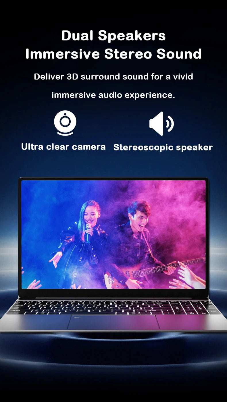 Ultra Slim Gaming Laptop - Intel Core i9 15.6 Inch, 32GB RAM, 2TB SSD, Windows 11