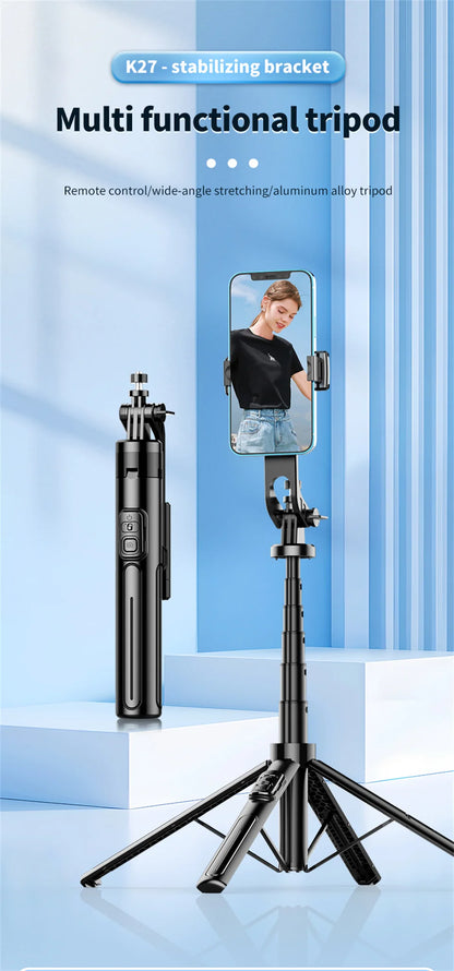 FANGTUOSI 2026 new Tripods For Mobile Phone Camera Holder Clip Smartphone Monopod With big light and microphone Stand For Phone
