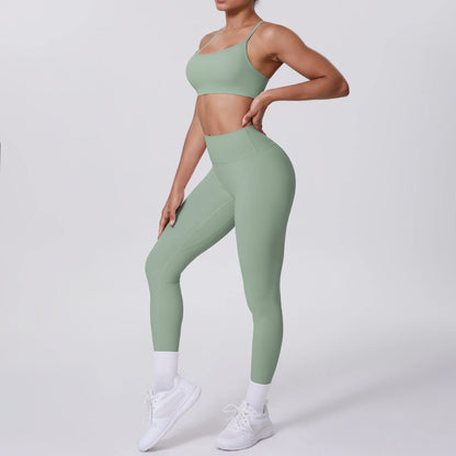 Women's Yoga Suit – Seamless Sports Bra & High Waist Leggings | Breathable Quick Dry Activewear