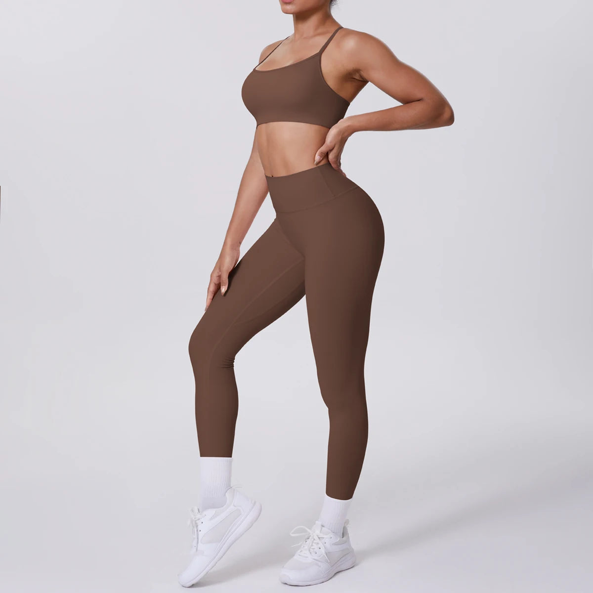 Women's Yoga Suit – Seamless Sports Bra & High Waist Leggings | Breathable Quick Dry Activewear