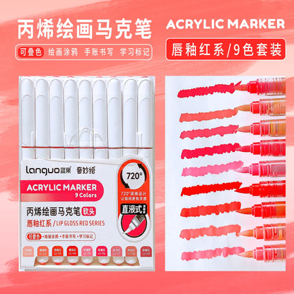 Aesthetic Graffiti Markers - Acrylic Brush Tip Pens for Art  Drawing - ZOOMNSTORE