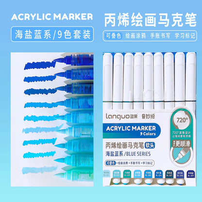 Aesthetic Graffiti Markers - Acrylic Brush Tip Pens for Art  Drawing - ZOOMNSTORE