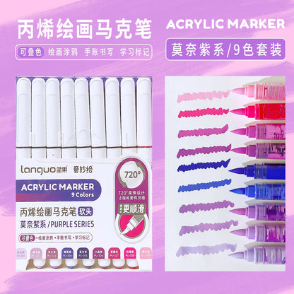 Aesthetic Graffiti Markers - Acrylic Brush Tip Pens for Art  Drawing - ZOOMNSTORE