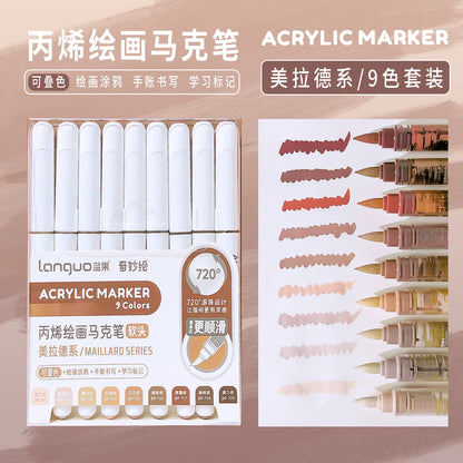 Aesthetic Graffiti Markers - Acrylic Brush Tip Pens for Art  Drawing - ZOOMNSTORE