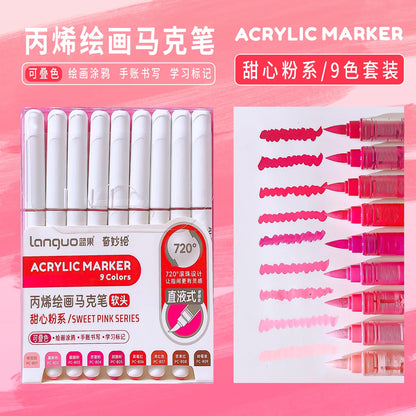Aesthetic Graffiti Markers - Acrylic Brush Tip Pens for Art  Drawing - ZOOMNSTORE