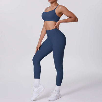 Women's Yoga Suit – Seamless Sports Bra & High Waist Leggings | Breathable Quick Dry Activewear