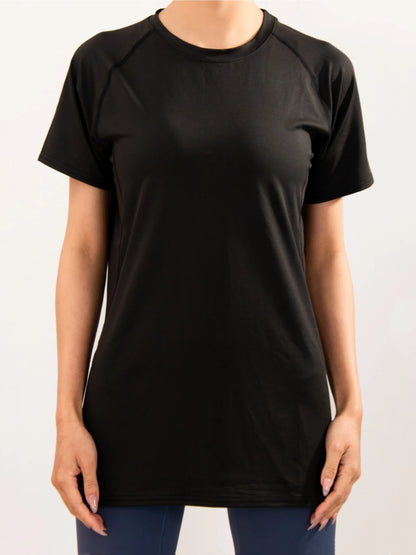 Quick Drying Sports T-Shirt - Women's Workout Tops | Breathable Yoga Shirt, Crew Neck Activewear