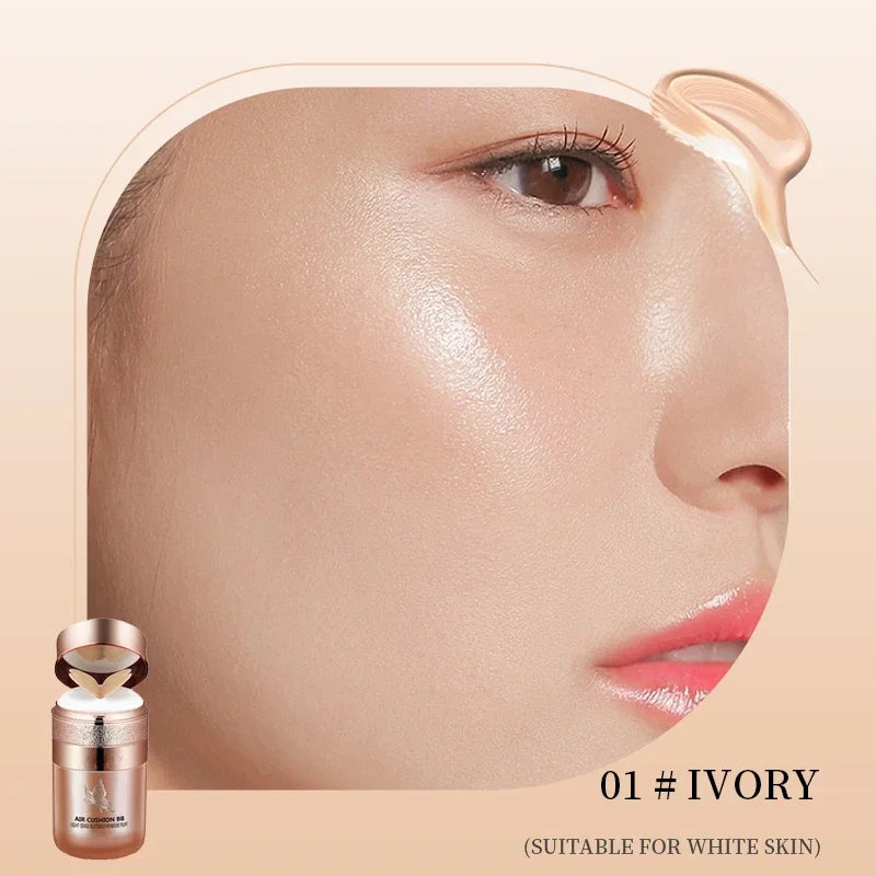 Air Cushion BB Cream - Moisturizing Foundation  Concealer with Oil Control  Waterproof Formula - ZOOMNSTORE