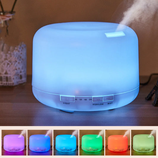 Air Humidifier Diffuser - 500ML Ultrasonic Essential Oil Aroma USB Mini Humidifier - ZOOMNSTORE