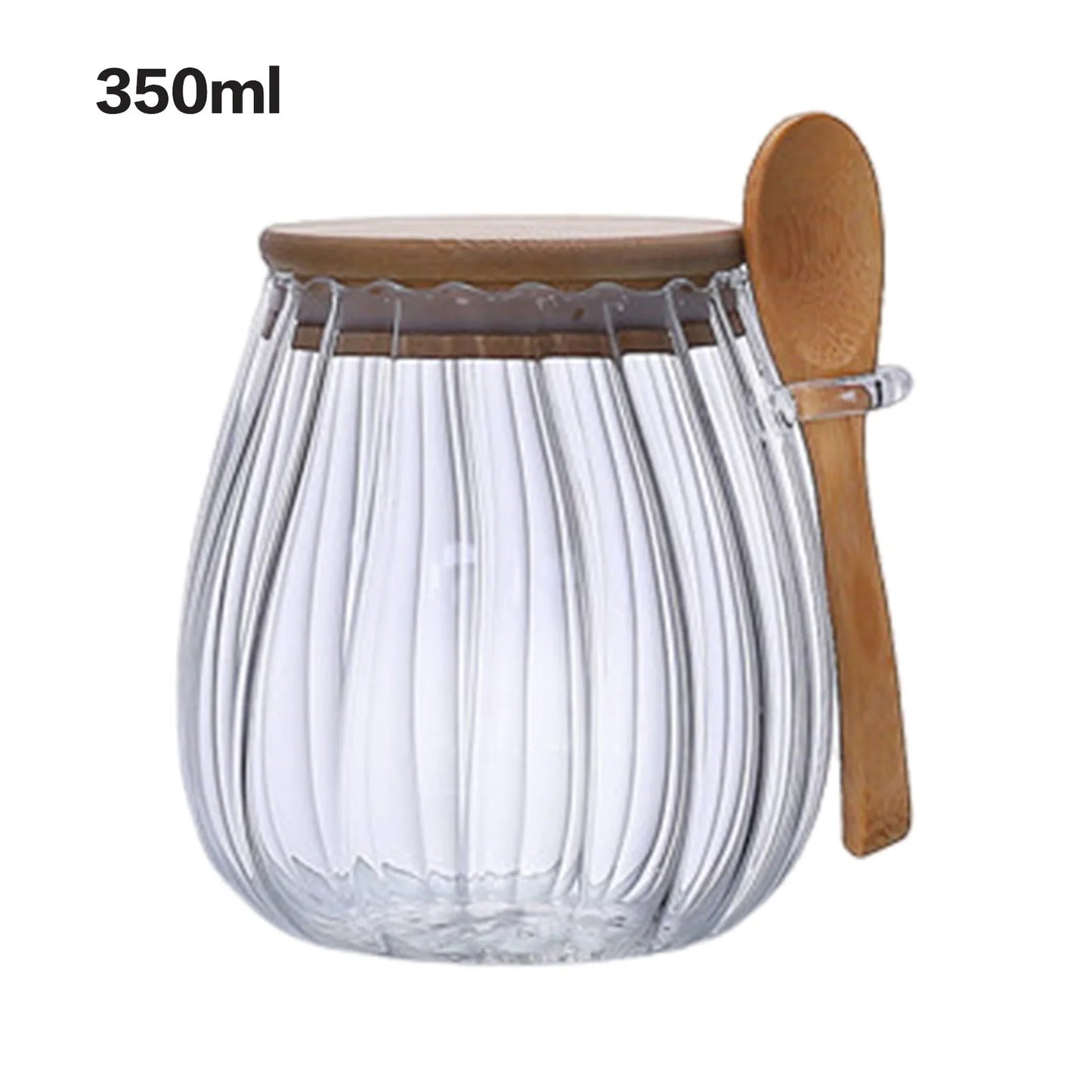 Airtight Glass Food Storage Jar - Sealed Kitchen Canister for Sugar Tea Coffee - ZOOMNSTORE