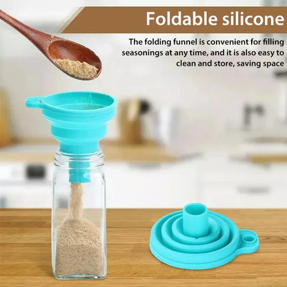 Airtight Glass Jars Set - 12PCS 120ml Clear Containers with Wood Lids for Kitchen Storage - ZOOMNSTORE