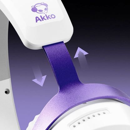 Akko GH300 Gaming Wireless Headphone with Mic Over-Ear Headset 7.1 Virtual Surround Sound Quad-Mode Head-mounted for Music Game