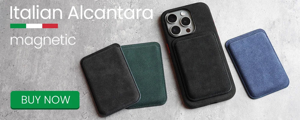 Luxury Magnetic Alcantara Case for iPhone 17161514 Pro Max - Suede Leather Supercar Design - ZOOMNSTORE
