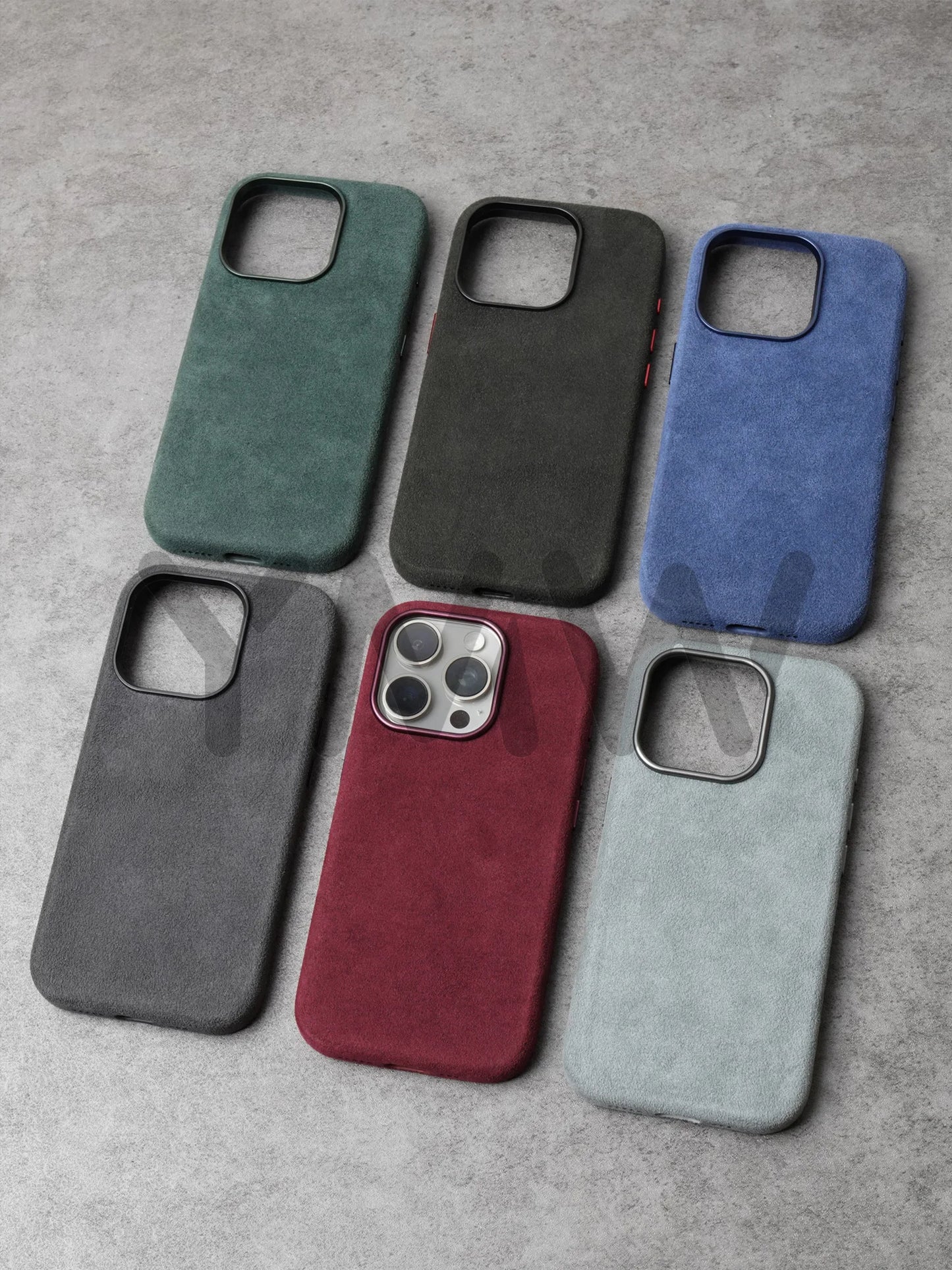 Luxury Magnetic Alcantara Case for iPhone 17161514 Pro Max - Suede Leather Supercar Design - ZOOMNSTORE