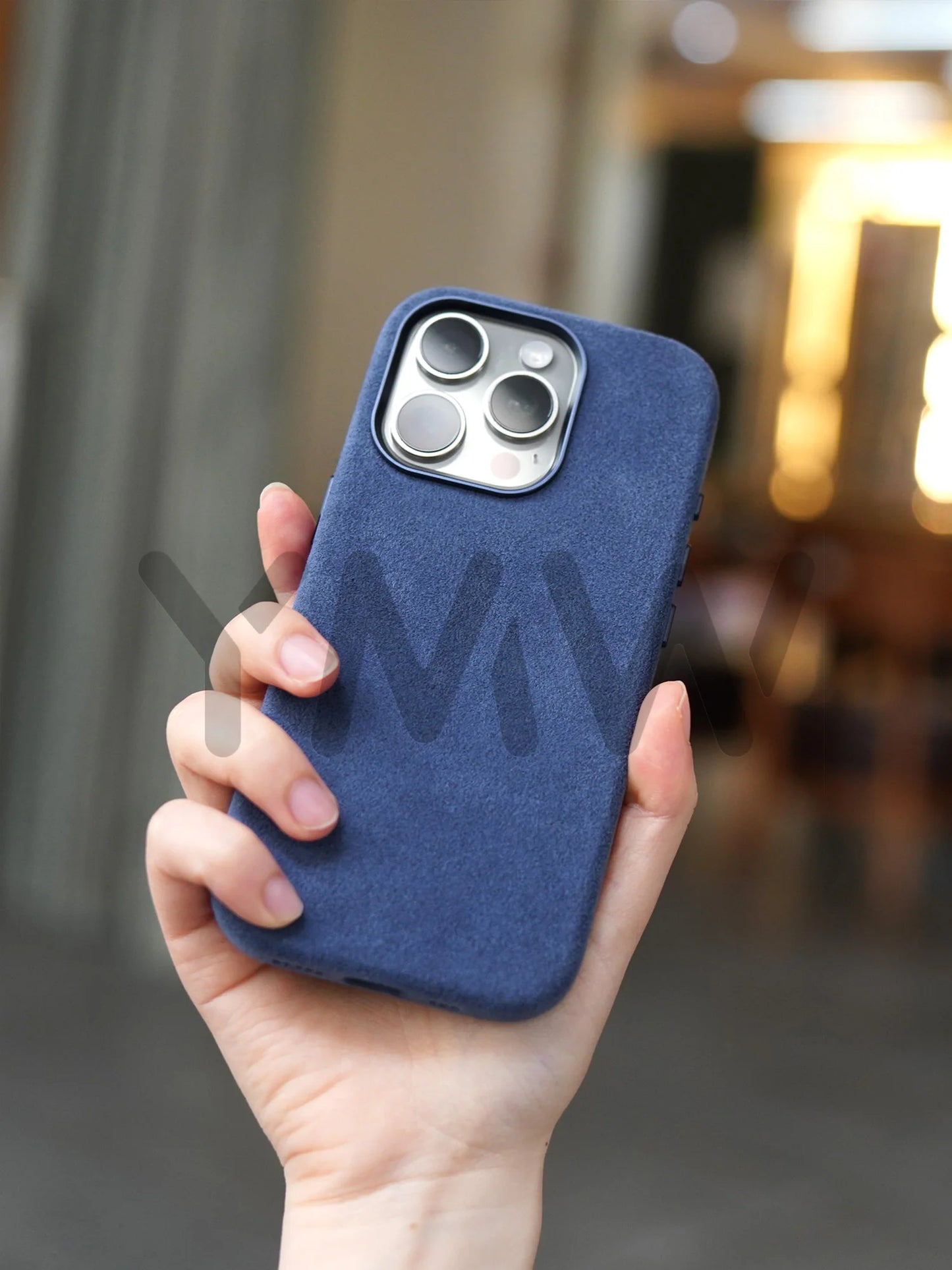 Luxury Magnetic Alcantara Case for iPhone 17161514 Pro Max - Suede Leather Supercar Design - ZOOMNSTORE