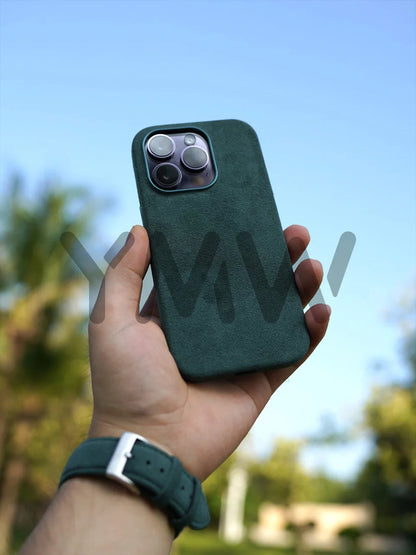 Luxury Magnetic Alcantara Case for iPhone 17161514 Pro Max - Suede Leather Supercar Design - ZOOMNSTORE