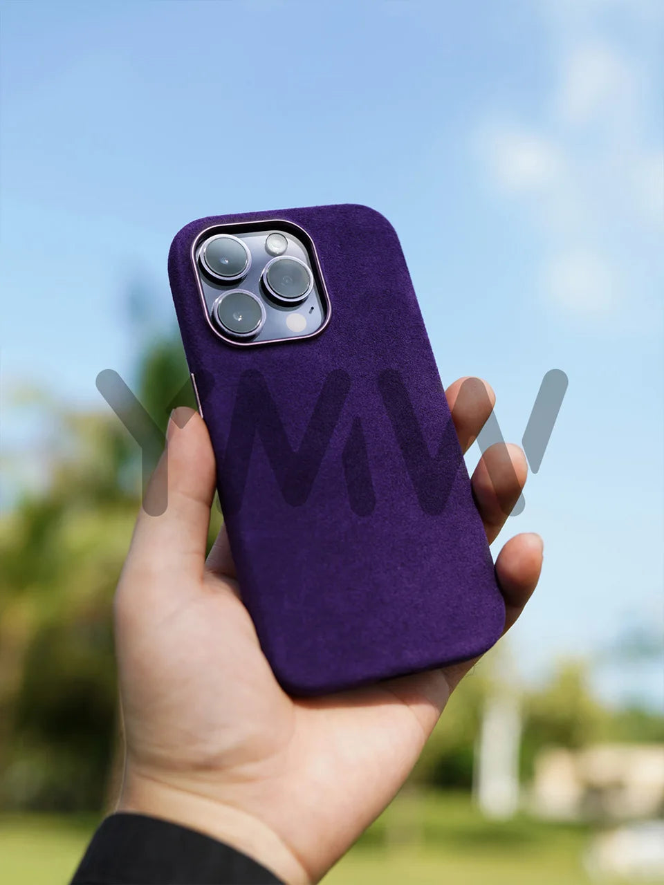 Luxury Magnetic Alcantara Case for iPhone 17161514 Pro Max - Suede Leather Supercar Design - ZOOMNSTORE