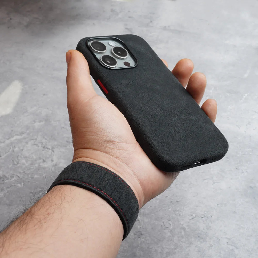 Luxury Magnetic Alcantara Case for iPhone 17161514 Pro Max - Suede Leather Supercar Design - ZOOMNSTORE