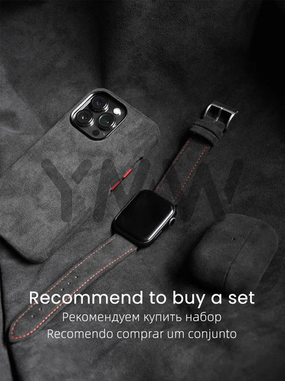 Luxury Magnetic Alcantara Case for iPhone 17161514 Pro Max - Suede Leather Supercar Design - ZOOMNSTORE