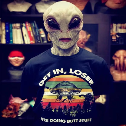 Halloween Alien Mask Cosplay Horror UFO Skull Latex Masks Helmet Carnival Dress Up Party Costume Props - ZOOMNSTORE