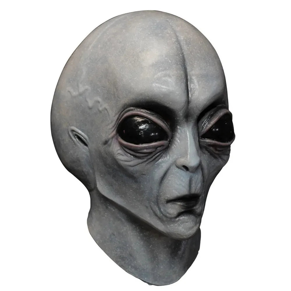 Halloween Alien Mask Cosplay Horror UFO Skull Latex Masks Helmet Carnival Dress Up Party Costume Props - ZOOMNSTORE