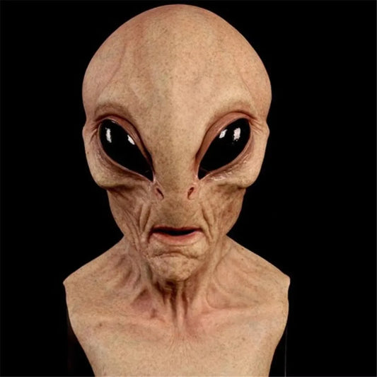 Halloween Alien Mask Cosplay Horror UFO Skull Latex Masks Helmet Carnival Dress Up Party Costume Props - ZOOMNSTORE