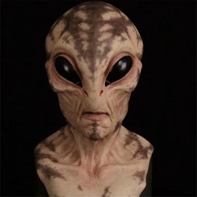 Halloween Alien Mask Cosplay Horror UFO Skull Latex Masks Helmet Carnival Dress Up Party Costume Props - ZOOMNSTORE