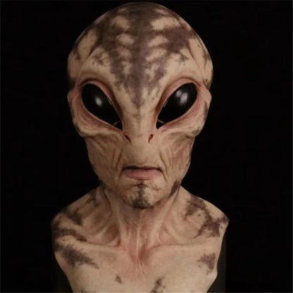 Halloween Alien Mask Cosplay Horror UFO Skull Latex Masks Helmet Carnival Dress Up Party Costume Props - ZOOMNSTORE