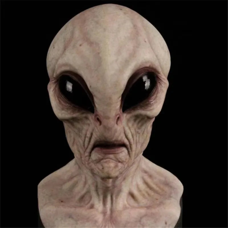 Halloween Alien Mask Cosplay Horror UFO Skull Latex Masks Helmet Carnival Dress Up Party Costume Props - ZOOMNSTORE