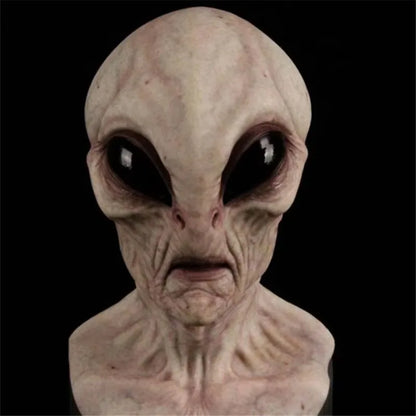 Halloween Alien Mask Cosplay Horror UFO Skull Latex Masks Helmet Carnival Dress Up Party Costume Props - ZOOMNSTORE