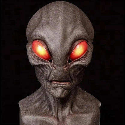 Halloween Alien Mask Cosplay Horror UFO Skull Latex Masks Helmet Carnival Dress Up Party Costume Props - ZOOMNSTORE