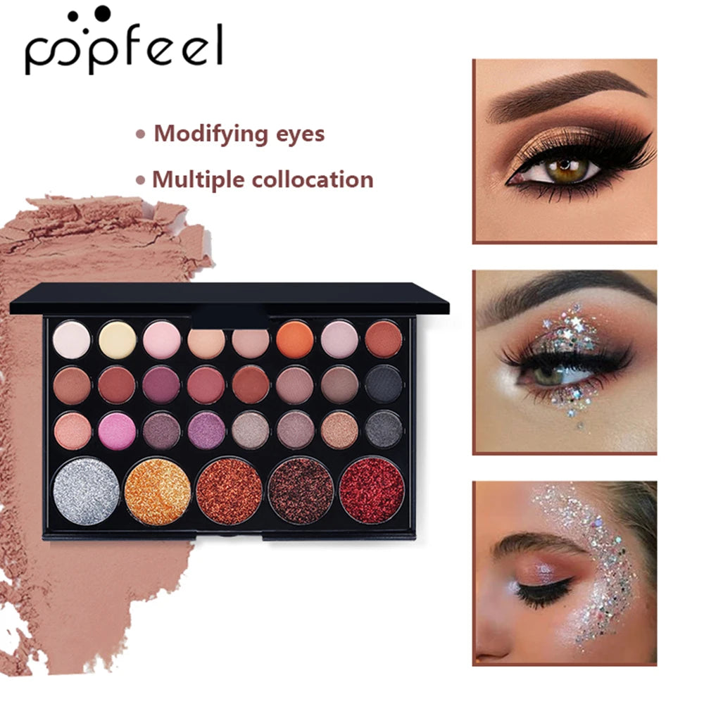 All-in-One Makeup Kit - Full Gift Set for Women  Teens with Nude Eyeshadow Foundation Primer Brush and Lipgloss - ZOOMNSTORE