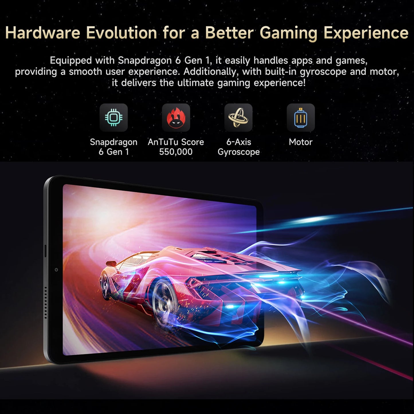 Alldocube iPlay60 Mini Turbo Tablet - 84 Snapdragon 6Gen 1 8GB RAM 128GB ROM Android 14 - ZOOMNSTORE