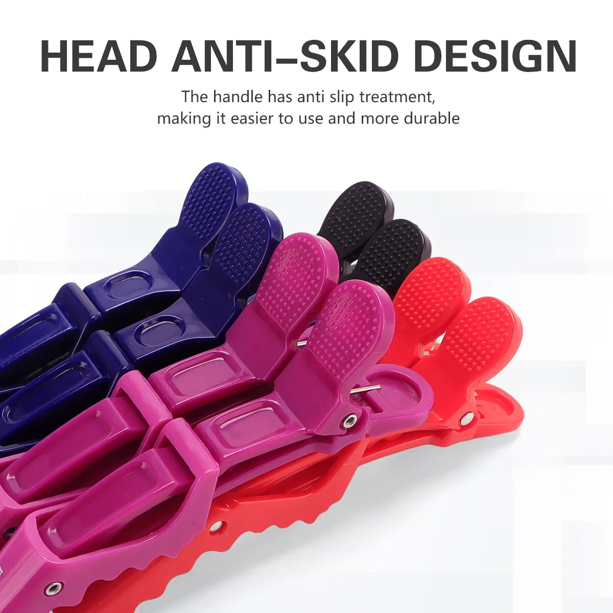 Alligator Hair Clip - 6PCS Professional Hairdressing Clamps & Plastic Hair Claw Set - ZOOMNSTORE