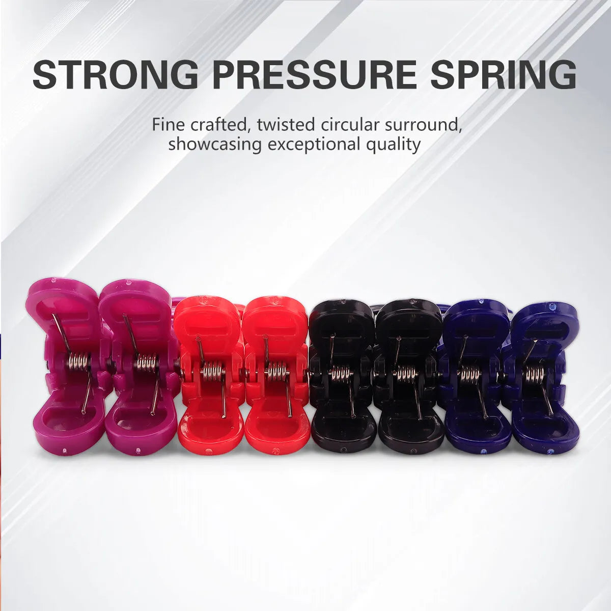 Alligator Hair Clip - 6PCS Professional Hairdressing Clamps & Plastic Hair Claw Set - ZOOMNSTORE