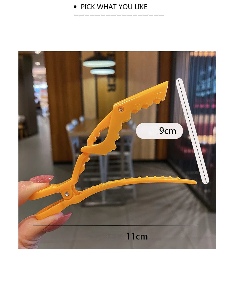 Alligator Hair Clips – Colorful Hair Clip Clamps Set | Professional Salon Hairpins - ZOOMNSTORE