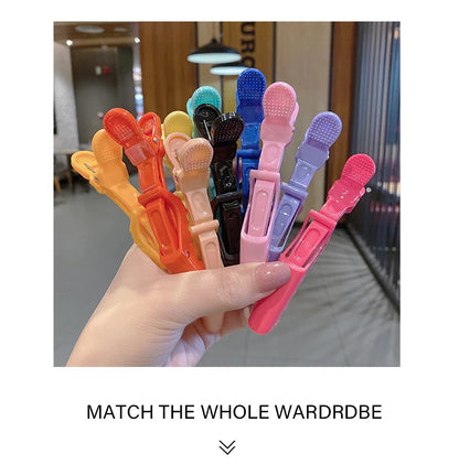 Alligator Hair Clips – Colorful Hair Clip Clamps Set | Professional Salon Hairpins - ZOOMNSTORE