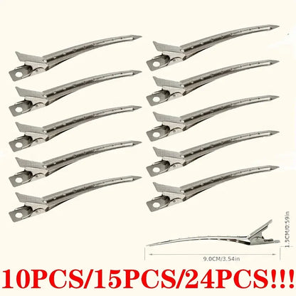 Alligator Hair Clips – Metal Duck Bill Salon Sectioning Clips for Women Styling - ZOOMNSTORE
