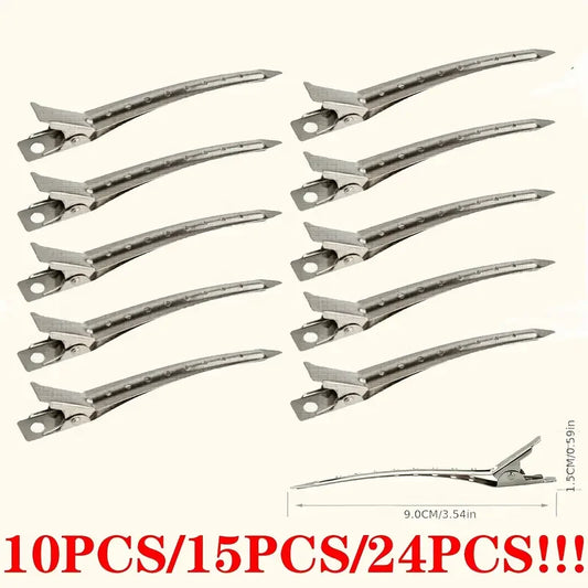 Alligator Hair Clips – Metal Duck Bill Salon Sectioning Clips for Women Styling - ZOOMNSTORE