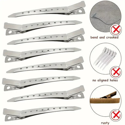 Alligator Hair Clips – Metal Duck Bill Salon Sectioning Clips for Women Styling - ZOOMNSTORE