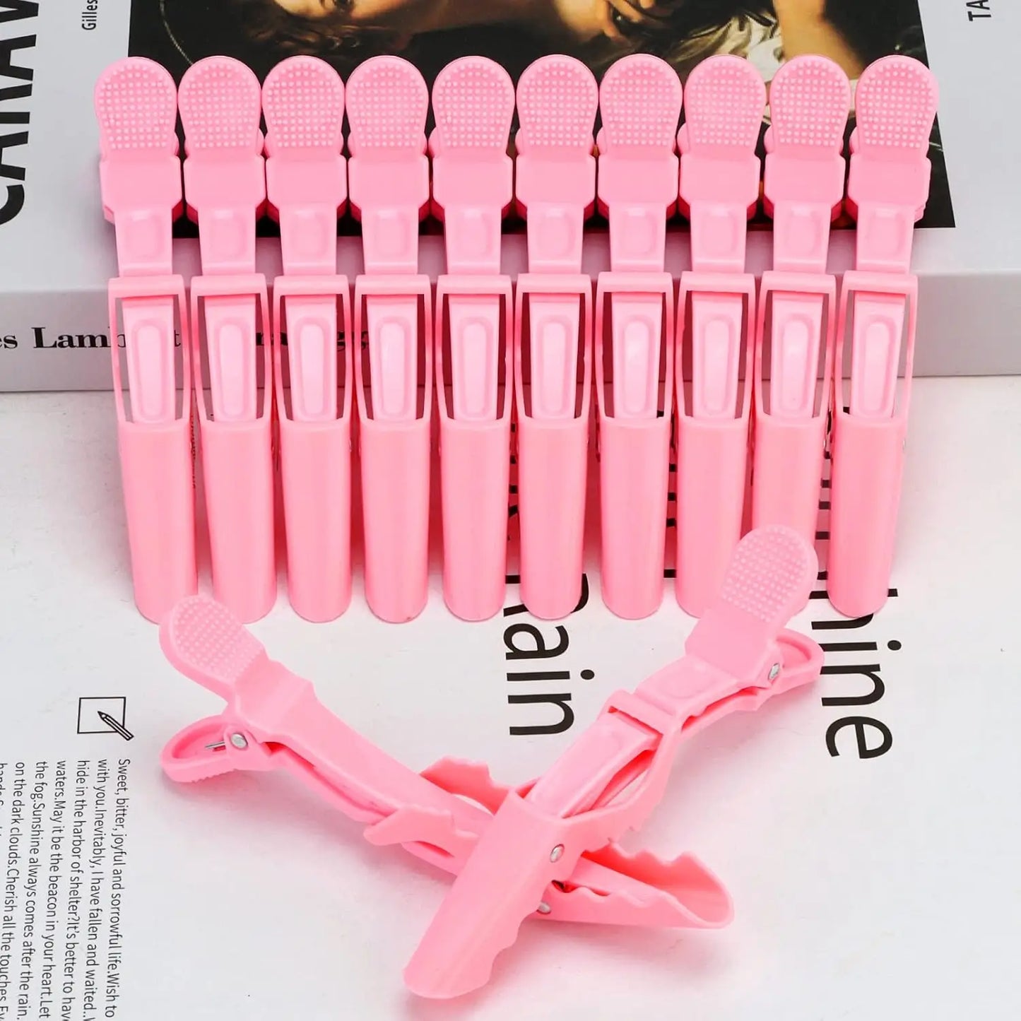 Alligator Hair Clips – 4-10Pcs Wide Teeth Double Hinged Hair Styling Clips Set - ZOOMNSTORE