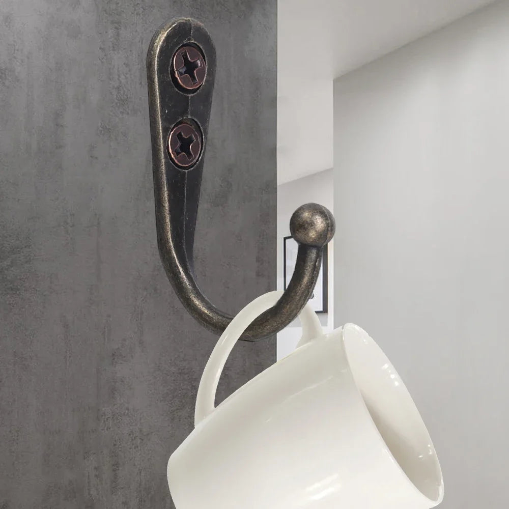 Alloy Wall-Mounted Coat Hooks - 40 Set Metal Organizer for Kitchen  Bathroom - ZOOMNSTORE