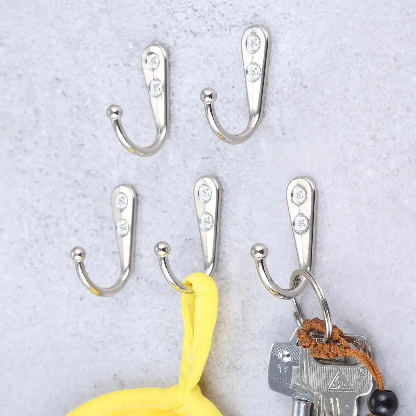 Alloy Wall-Mounted Coat Hooks - 40 Set Metal Organizer for Kitchen  Bathroom - ZOOMNSTORE