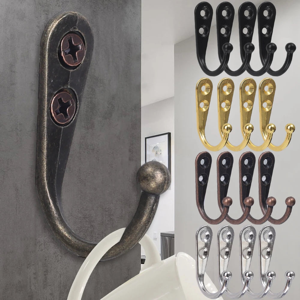 Alloy Wall-Mounted Coat Hooks - 40 Set Metal Organizer for Kitchen  Bathroom - ZOOMNSTORE