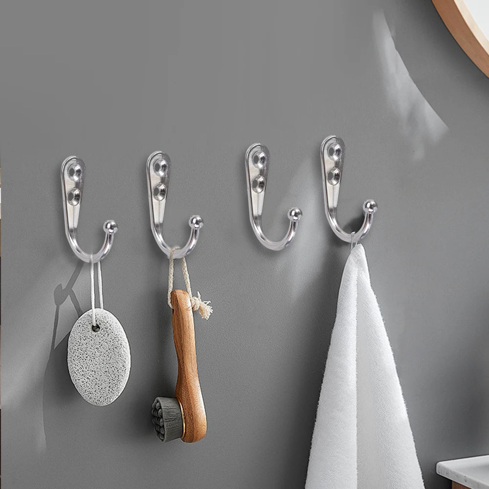 Alloy Wall-Mounted Coat Hooks - 40 Set Metal Organizer for Kitchen  Bathroom - ZOOMNSTORE