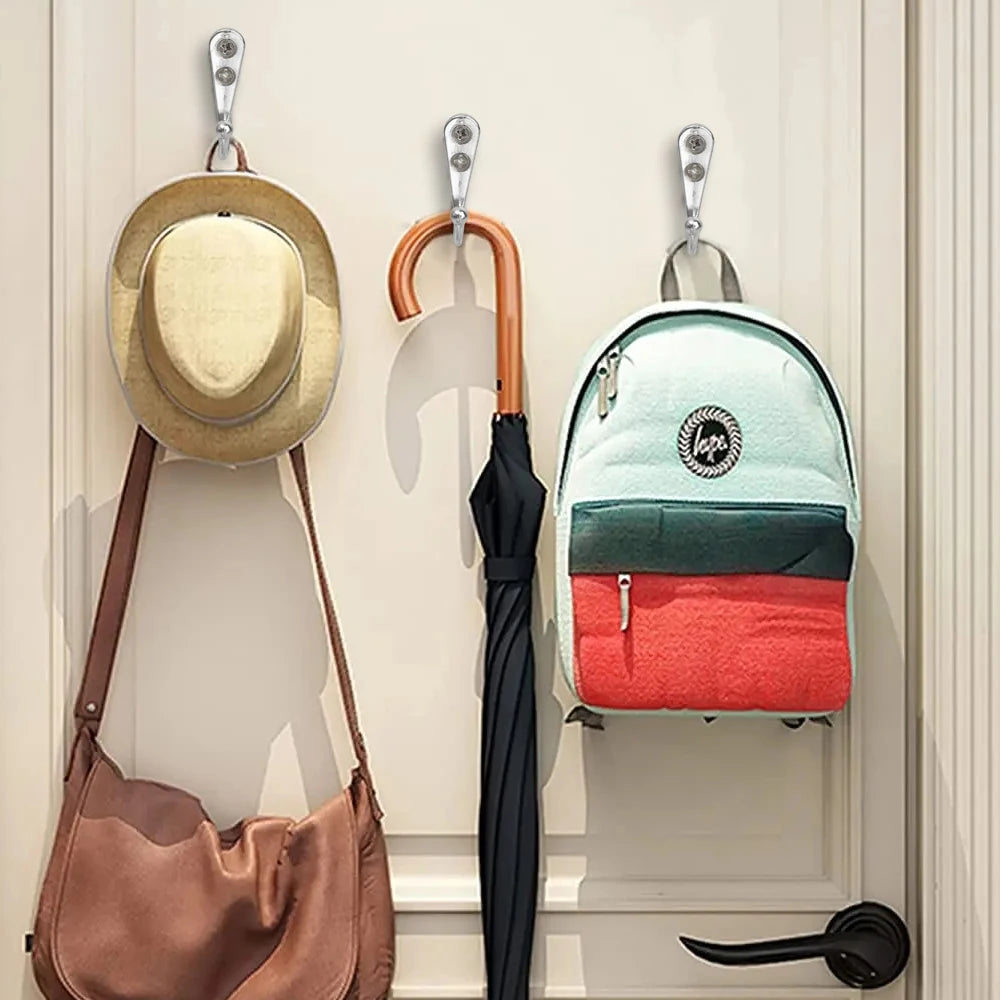 Alloy Wall-Mounted Coat Hooks - 40 Set Metal Organizer for Kitchen  Bathroom - ZOOMNSTORE