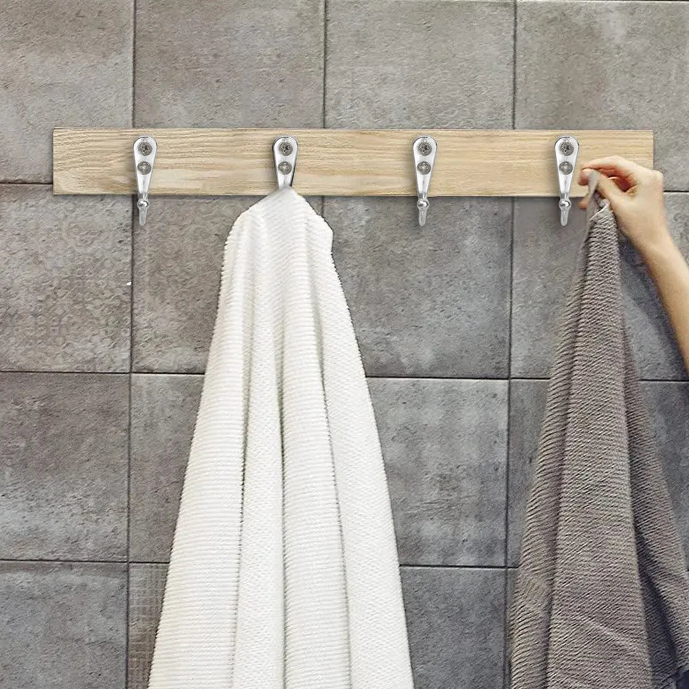 Alloy Wall-Mounted Coat Hooks - 40 Set Metal Organizer for Kitchen  Bathroom - ZOOMNSTORE