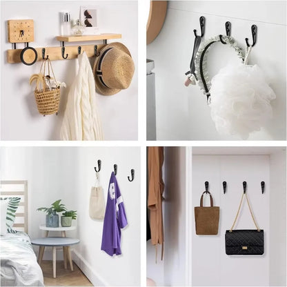 Alloy Wall-Mounted Coat Hooks - 40 Set Metal Organizer for Kitchen  Bathroom - ZOOMNSTORE
